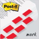 Zakładki indeksujące POST-IT® (680-1), PP, 25,4x43,2mm, 50 kart., czerwone