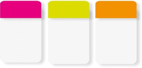 Zakładki indeksujące POST-IT® do archiwizacji (686-PGOEU), PP, silne, 25,4x38,1mm, 3x22 kart., mix kolorów