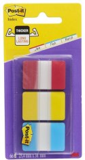 Zakładki indeksujące POST-IT® do archiwizacji (686-RYB), PP, silne, 25,4x38,1mm, 3x22 kart., mix kolorów