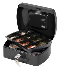 Kasetka na pieniądze Q-CONNECT, średnia, 205x160x90mm, czarna