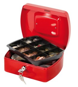 Kasetka na pieniądze Q-CONNECT, średnia, 205x160x90mm, czerwona