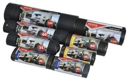 Worki na śmieci domowe OFFICE PRODUCTS, super mocne (LDPE), 120l, 10szt., czarne