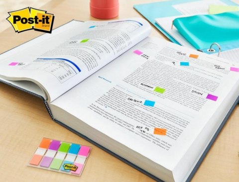 Zakładki indeksujące POST-IT® (683-5CB), PP, 11,9x43,2mm, 5x20 kart., mix kolorów