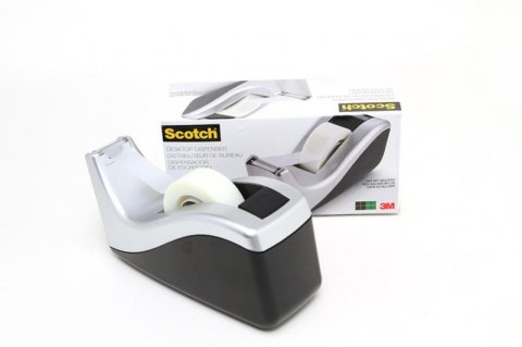 Dyspenser do taśm SCOTCH® (C60-ST), czarno-srebrny, taśma GRATIS