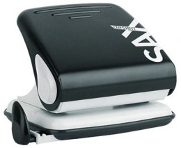 Dziurkacz SAXDesign 418 paperbox, dziurkuje do 30 kartek, czarny