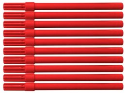 Flamaster biurowy OFFICE PRODUCTS, 10szt., czerwony