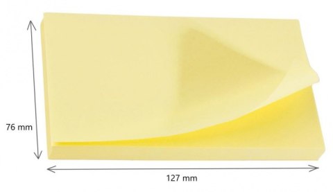 Karteczki samoprzylepne POST-IT® (655CY-VP20), 127x76mm, (16+4)x100 kart., żółte, 4 bloczki GRATIS