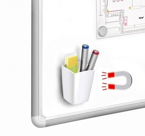 Przybornik magnetyczny CEP Pro GLOSS, biały