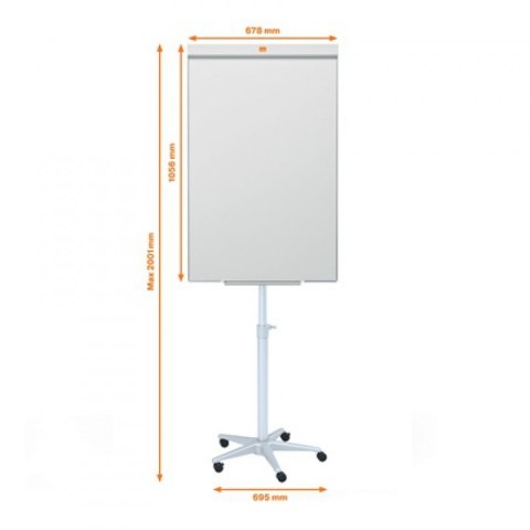 Flipchart mobilny Nobo Classic (Barracuda), 67,5x100cm, tablica suchoś. -magn.