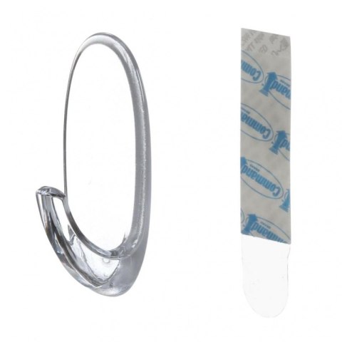 Haki wielokrotnego użytku COMMAND™ Outdoor (17091CLR-AWCEE), średnie, 2 szt., transparentne