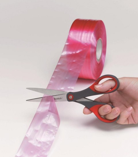 Nożyczki biurowe SCOTCH® (1447), precyzyjne, 18cm, czerwono-szare