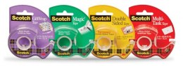 Taśma biurowa, dwustronna SCOTCH® (136D), z dyspenserem, 12,7mm, 6,3m