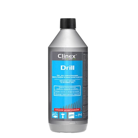 Żel CLINEX Drill, do udrażniania odpływów kanalizacyjnych, 1l