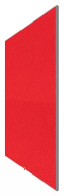 Tablica filcowa NOBO, 72x41cm, panoramiczna 32", czerwona