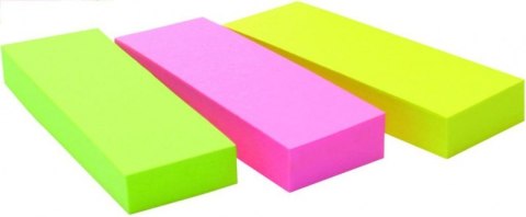 Zakładki indeksujące POST-IT® (671/3), papier, 25x76mm, 3x100 kart., mix kolorów
