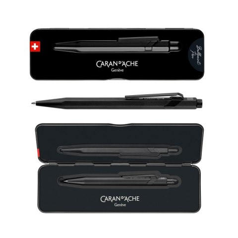 Długopis CARAN D'ACHE 849 Black Code, M, w pudełku, czarny