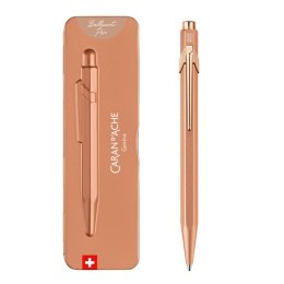 Długopis CARAN D'ACHE 849 Brut Rose, M, w pudełku, różowe złoto
