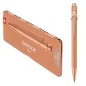 Długopis CARAN D'ACHE 849 Brut Rose, M, w pudełku, różowe złoto