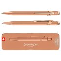 Długopis CARAN D'ACHE 849 Brut Rose, M, w pudełku, różowe złoto