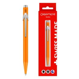 Długopis CARAN D'ACHE 849 Gift Box Fluo Line Orange, pomarańczowy