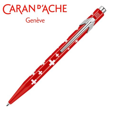 Długopis CARAN D'ACHE 849 Swiss Flag, M, czerwony