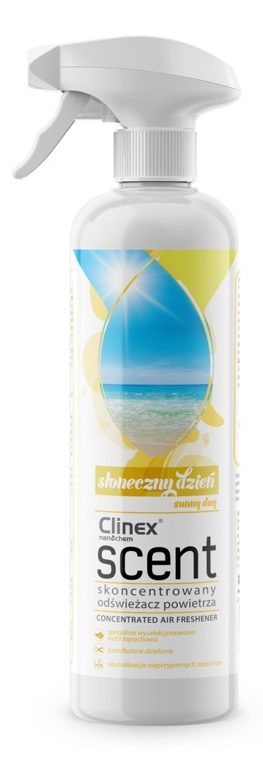 Odświeżacz powietrza CLINEX Scent Słoneczny Dzień, skoncentrowany, 500ml