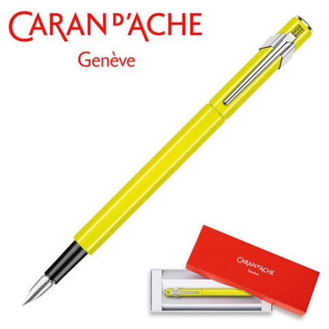 Pióro wieczne CARAN D'ACHE 849 Fluo Line, M, żółte