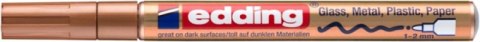 Marker olejowy połyskujący e-751 EDDING, 1-2 mm, miedziany