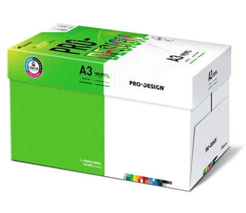 Papier ksero PRO-DESIGN FSC, satynowany, klasa A++, A3, 168CIE, 160gsm, 250 ark.