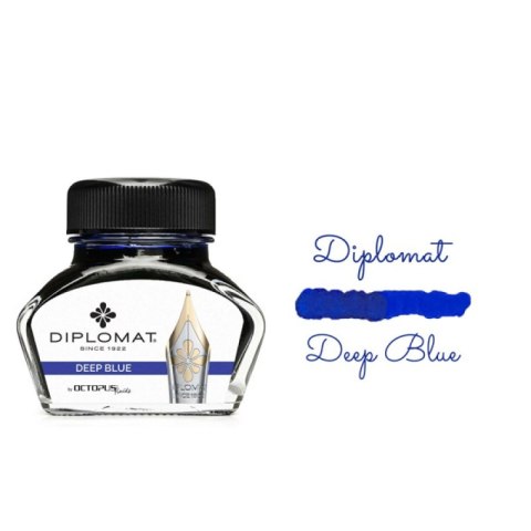Atrament do piór wiecznych DIPLOMAT, w kałamarzu, 30 ml, ultramarine blue