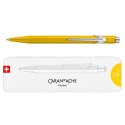 Długopis CARAN D'ACHE 849 Colormat-X, M, w pudełku, żółty