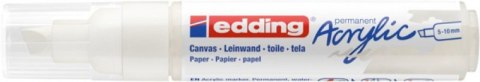 Marker akrylowy e-5000 EDDING, 5-10 mm, matowa biel