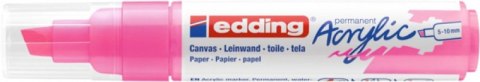 Marker akrylowy e-5000 EDDING, 5-10 mm, różowy neonowy