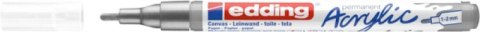 Marker akrylowy e-5300 EDDING, 1-2 mm, matowe srebro