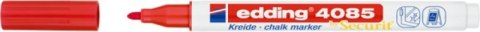 Marker kredowy e-4085 EDDING, 1-2 mm, czerwony
