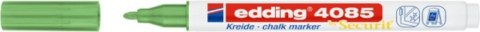 Marker kredowy e-4085 EDDING, 1-2 mm, metaliczny zielony