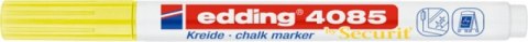 Marker kredowy e-4085 EDDING, 1-2 mm, neonowy żółty