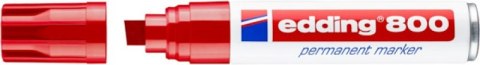 Marker permanentny e-800 EDDING, 4-12 mm, czerwony