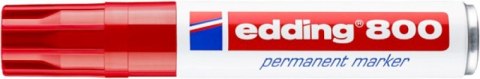 Marker permanentny e-800 EDDING, 4-12 mm, czerwony