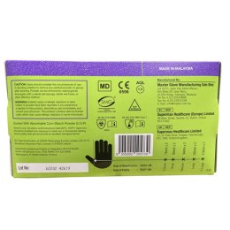 Rękawice lateksowe pudrowe MAXTER, 100 szt., M