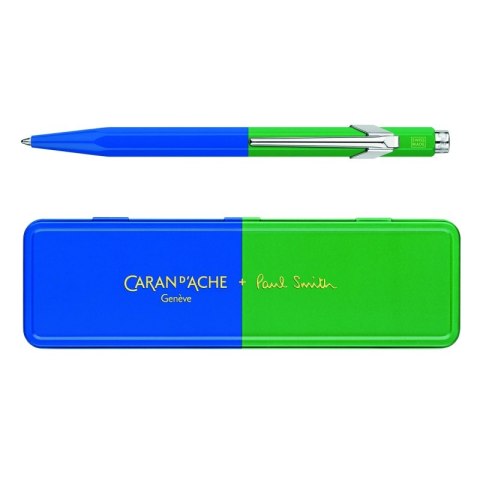 Długopis CARAN D'ACHE 849 Paul Smith Edycja 4, M, w pudełku, Cobalt/Emerald