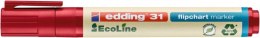 Marker do flipchartów e-31 EDDING ecoline, 1,5-3 mm, czerwony
