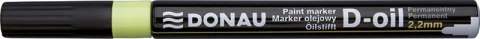 Marker olejowy DONAU, 2,2mm, zawieszka, żółty