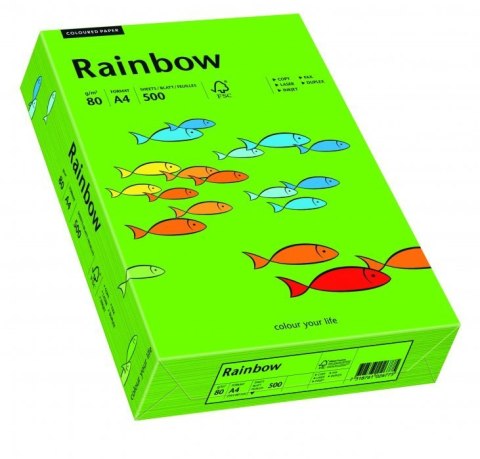Papier ksero A4 80g 500 ark ciemnozielony R78 RAINBOW 88042673