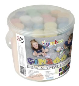 Kreda chodnikowa GIMBOO XXL, w plastikowym wiaderku, 20szt.