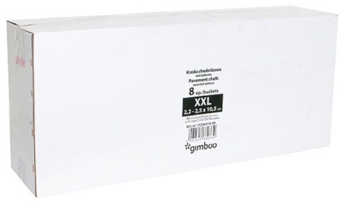 Kreda chodnikowa GIMBOO XXL, w plastikowym wiaderku, 20szt.