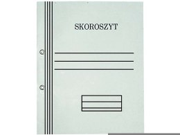 Skoroszyt oczkowy biały pełny A4 300g KIEL-TECH 1-00743 jednostronnie bielony