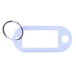 Zawieszki do kluczy OFFICE PRODUCTS, 50x20mm, 10szt., białe OFFICE PRODUCTS