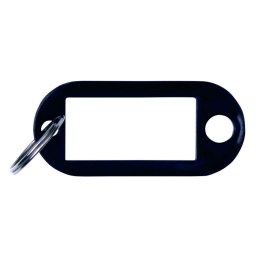 Zawieszki do kluczy OFFICE PRODUCTS, 50x20mm, 10szt., czarne OFFICE PRODUCTS