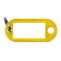 Zawieszki do kluczy OFFICE PRODUCTS, 50x20mm, 10szt., żółte OFFICE PRODUCTS